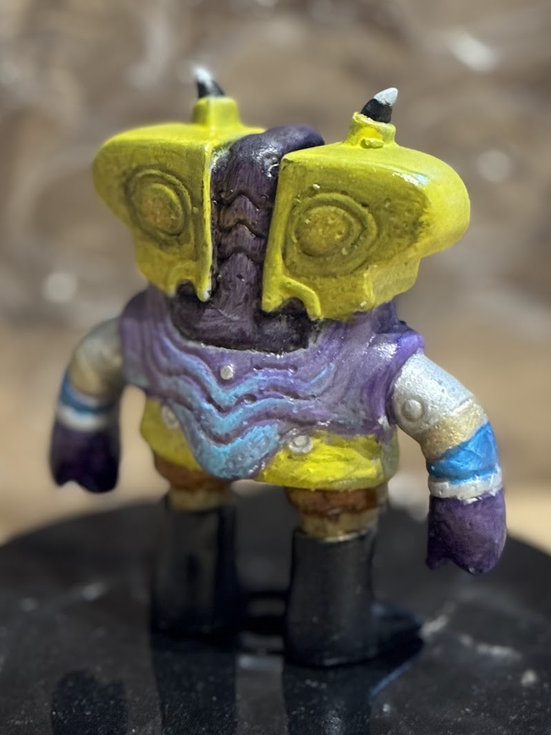 Toasticle EV 1/6 - Hand-Painted Resin Art Sculpture by Starstew
