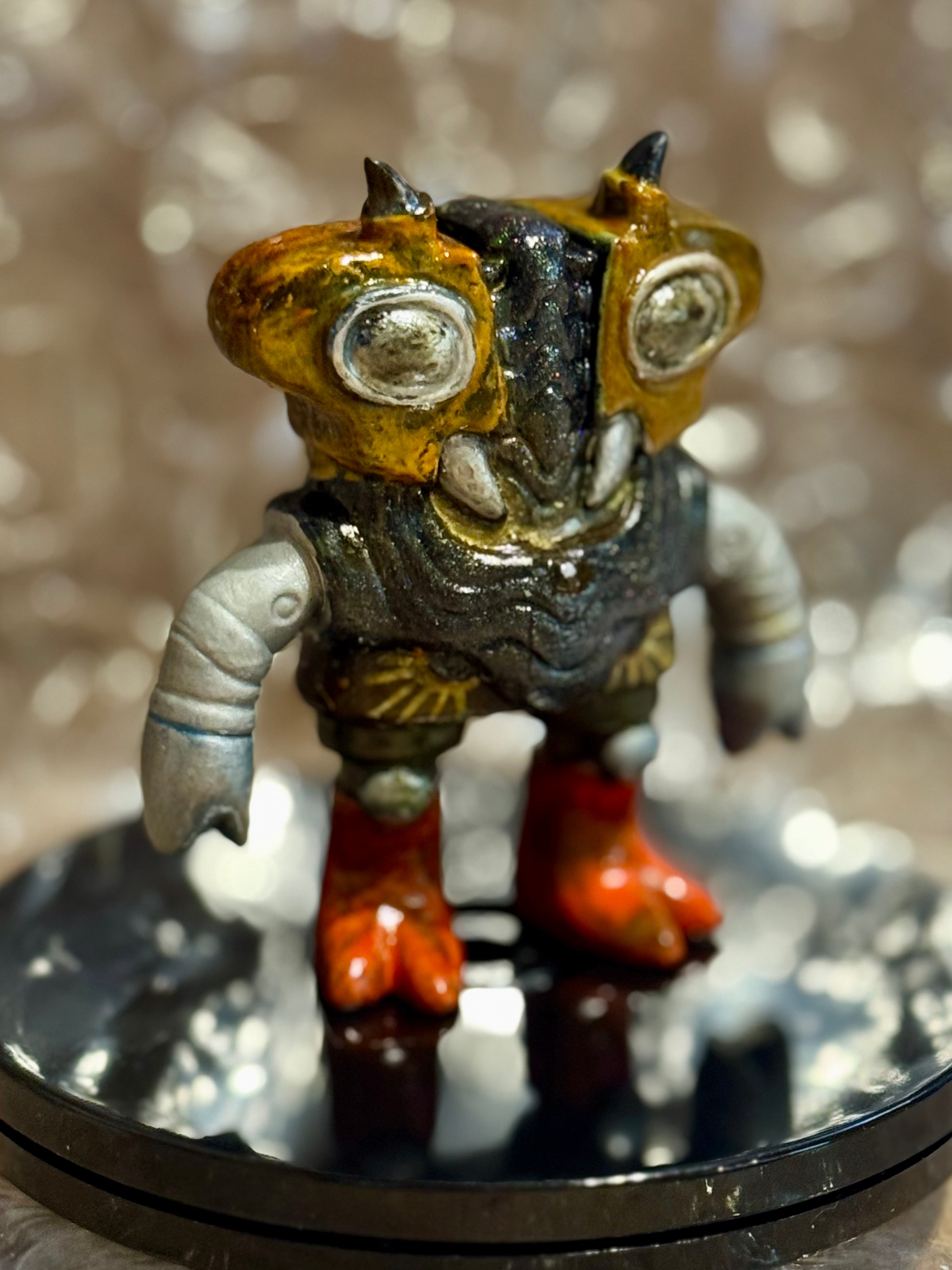 Toasticle EV 3/6 - Hand-Painted Resin Art Sculpture by Starstew