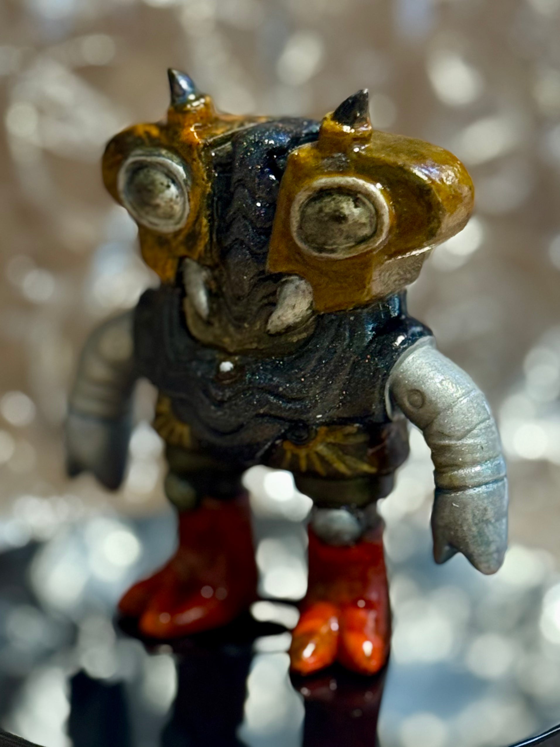 Toasticle EV 3/6 - Hand-Painted Resin Art Sculpture by Starstew
