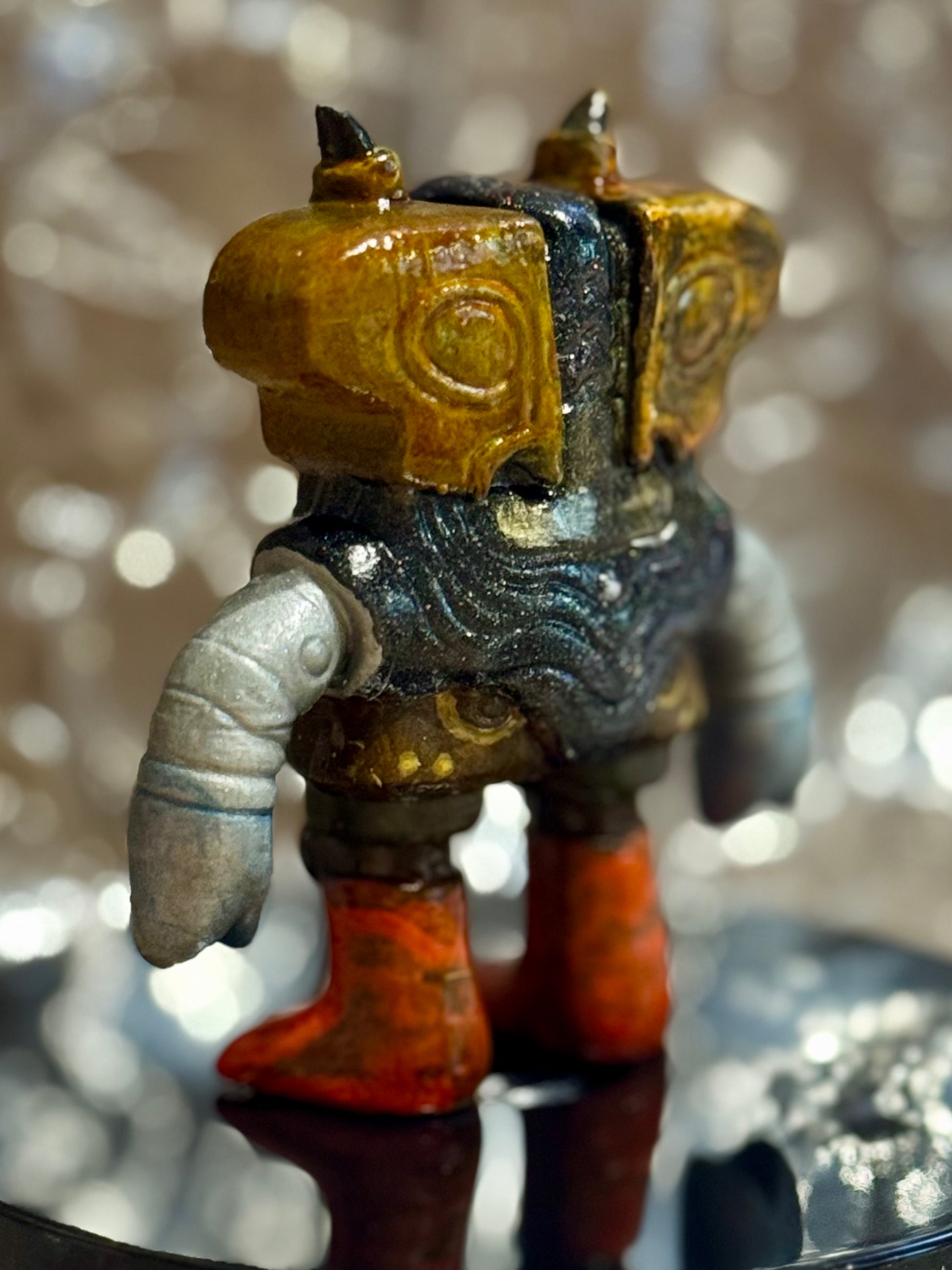 Toasticle EV 3/6 - Hand-Painted Resin Art Sculpture by Starstew