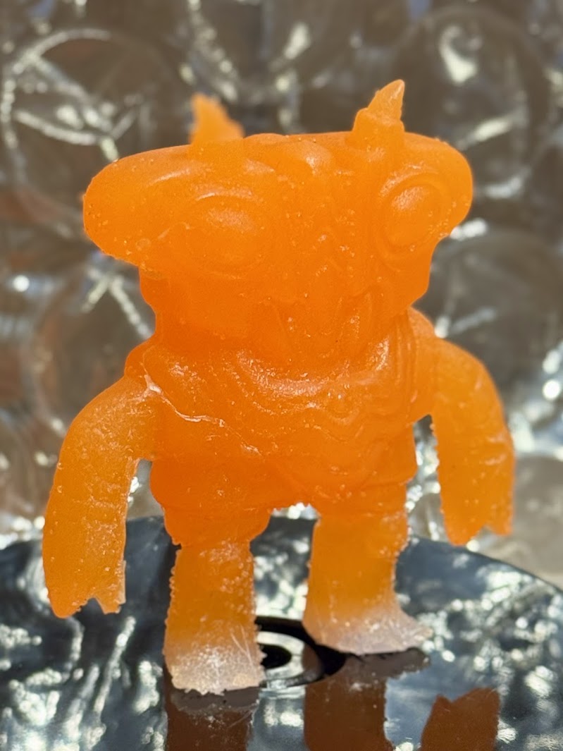 Toasticle EVC 6/10 - Hand-cast Glow-in-the-Dark Resin Art Sculpture by Starstew