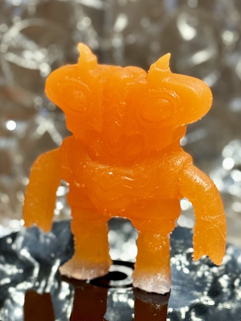 Toasticle EVC 6/10 - Hand-cast Glow-in-the-Dark Resin Art Sculpture by Starstew