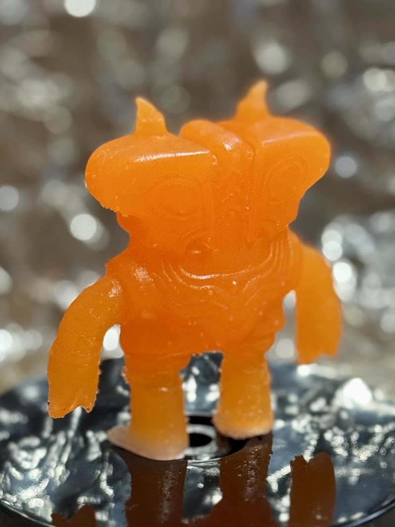 Toasticle EVC 6/10 - Hand-cast Glow-in-the-Dark Resin Art Sculpture by Starstew