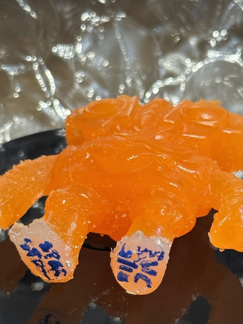 Toasticle EVC 6/10 - Hand-cast Glow-in-the-Dark Resin Art Sculpture by Starstew