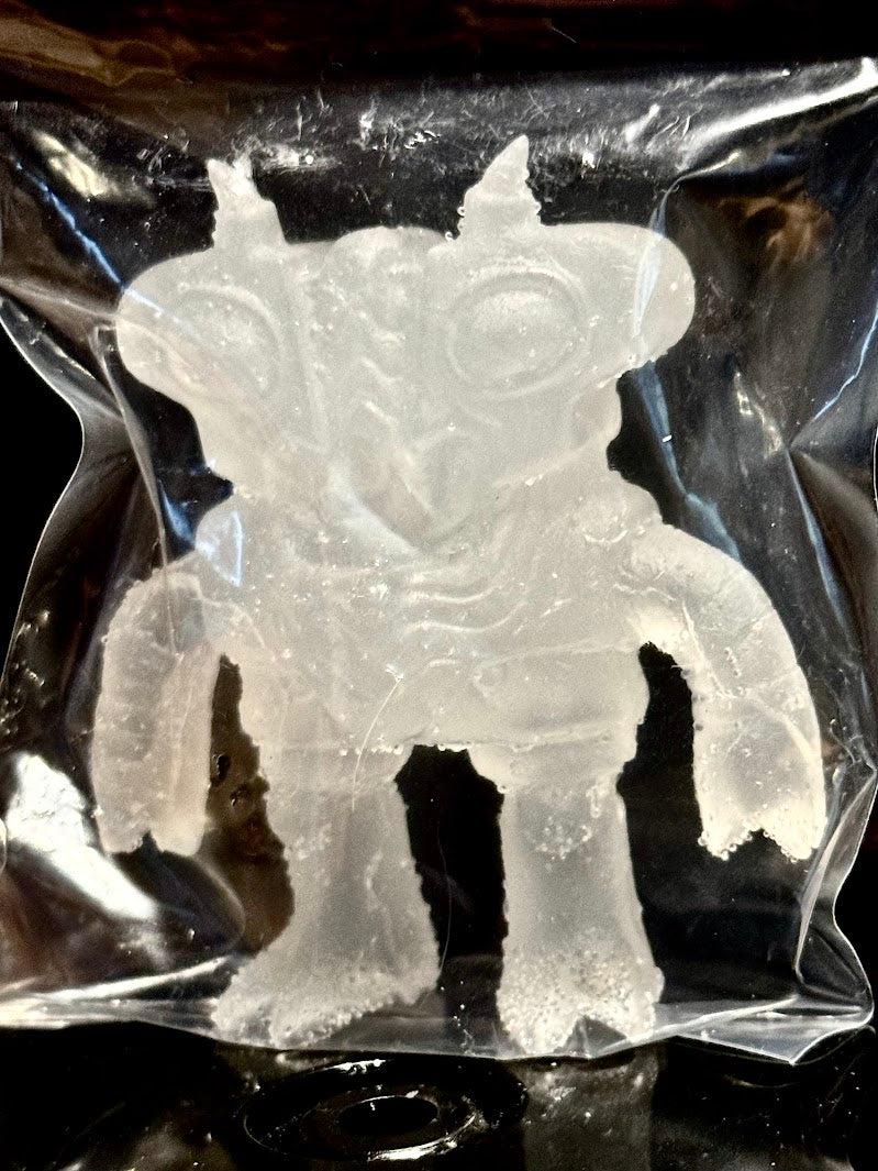 Toasticle EVC 8/10 - Hand-cast Glow-in-the-Dark Resin Art Sculpture by Starstew