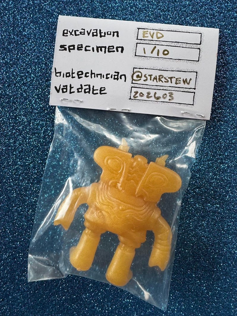 Toasticle EVD 1/10 - Hand-cast Resin Art Sculpture by Starstew